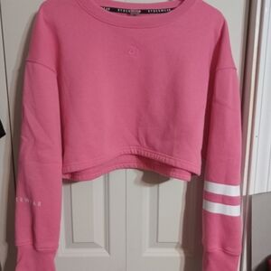 Ryderwear Pink Crew Neck Cropped Sweater
